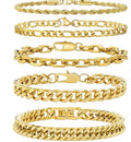 Gold plated woman, and men bracelet￼